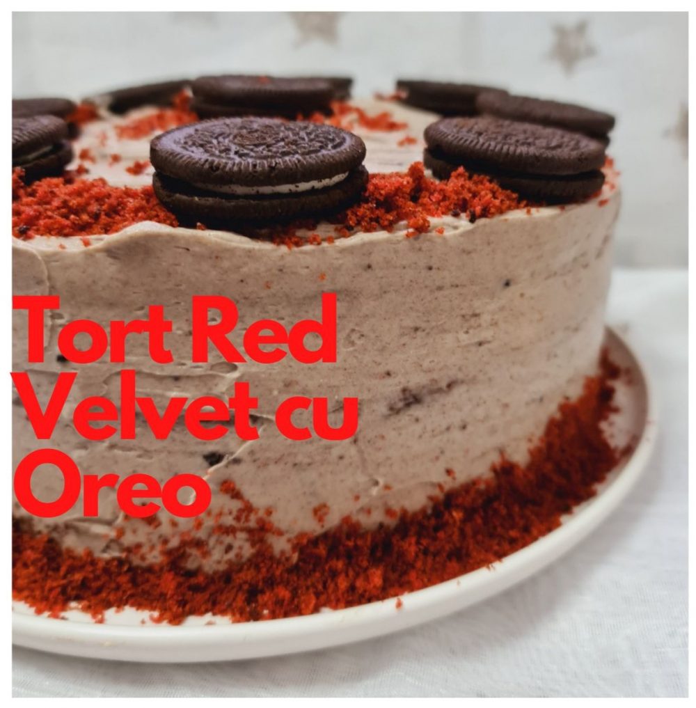 tort red velvet cu oreo