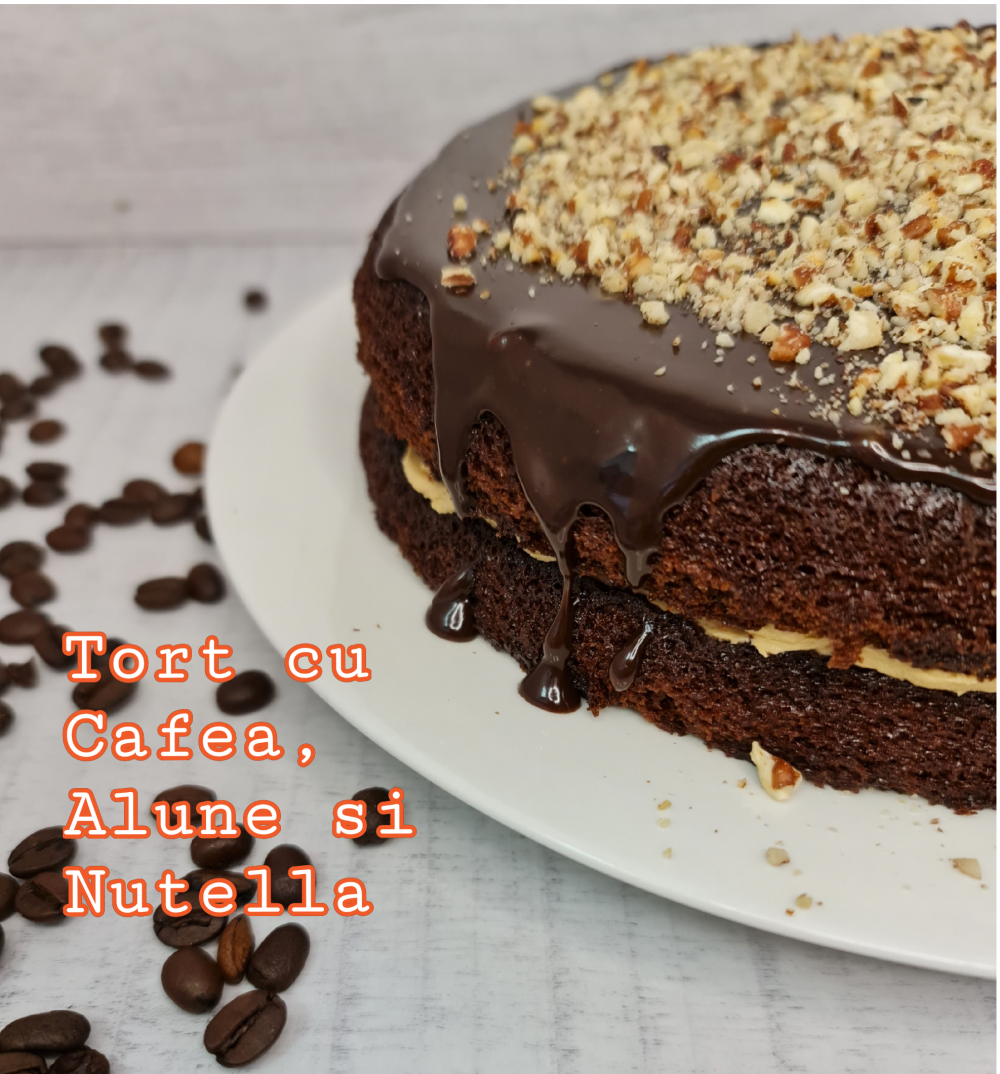 Tort cu Cafea Alune si Nutella